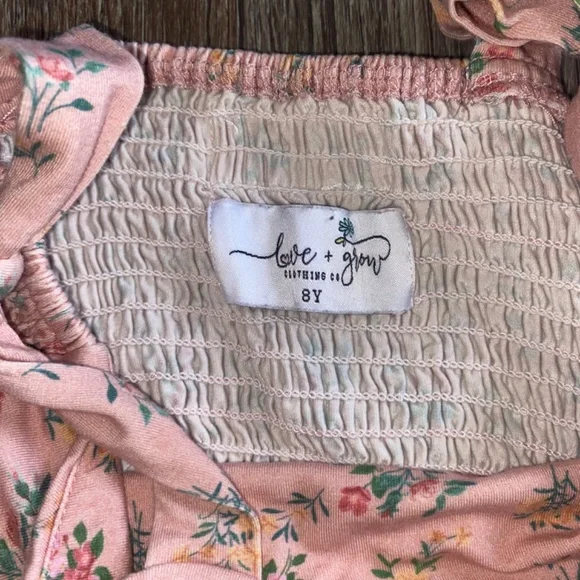 Love and Grow size 8 floral leggy romper - Picture 4 of 5